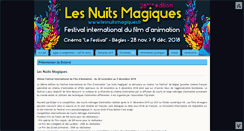Desktop Screenshot of lesnuitsmagiques.fr