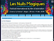 Tablet Screenshot of lesnuitsmagiques.fr
